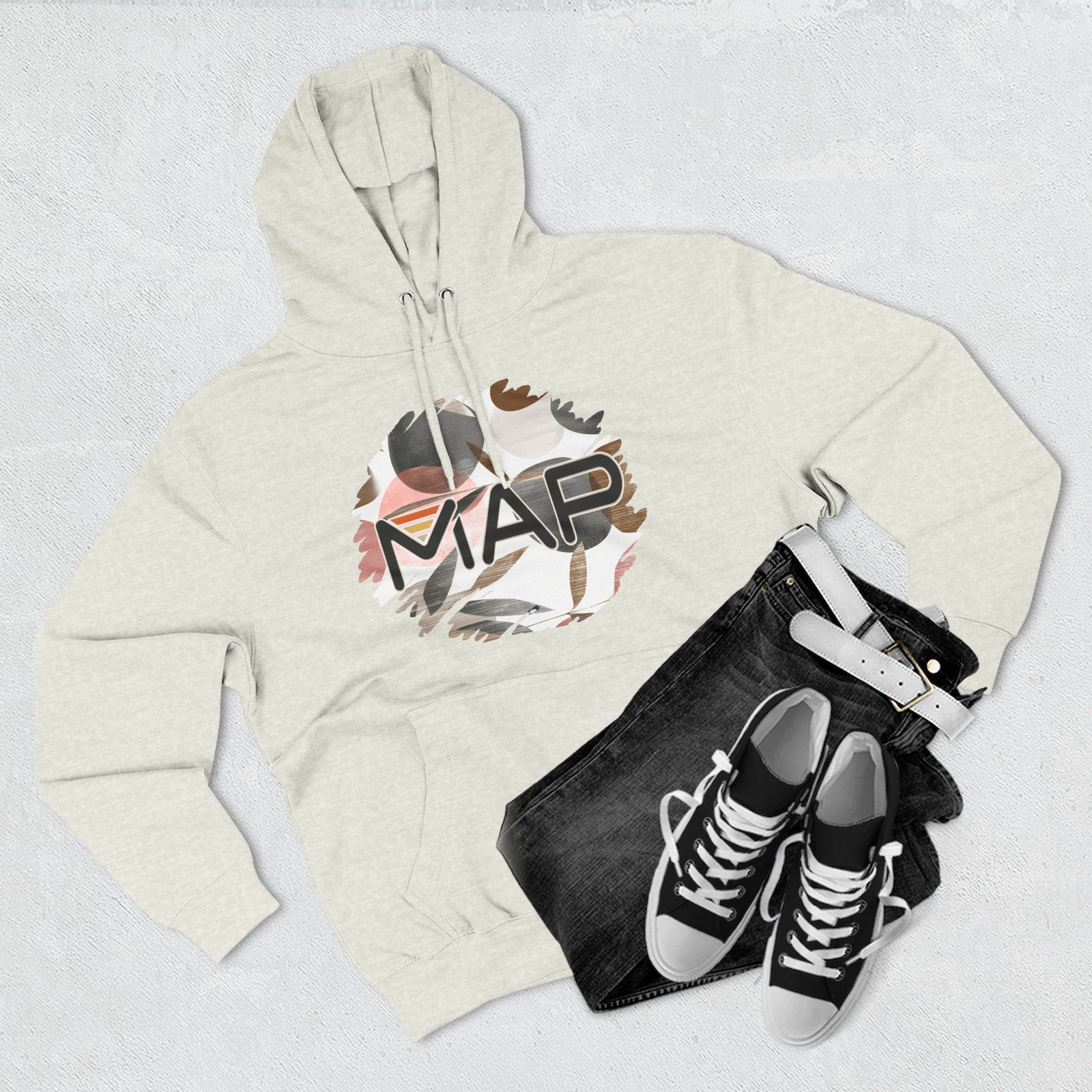 Three-Panel Fleece Hoodie - Image 19