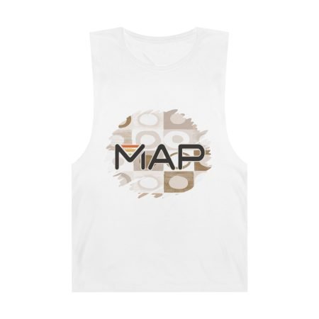 Stylish Unisex Tank Top, MAP Graphic Sleeveless Shirt, Casual Summer Top, Ideal for Festivals, Everyday Wear, Gift Idea