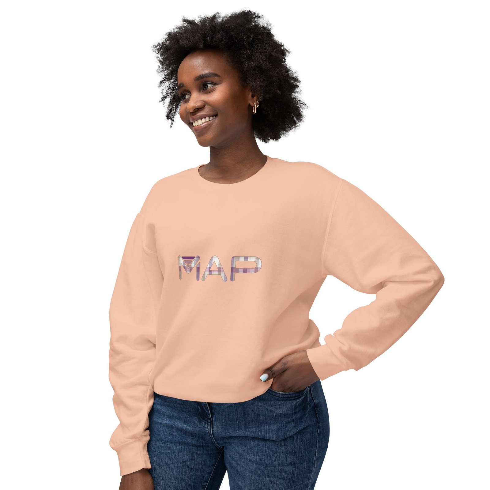 Map-Inspired Unisex Crewneck Sweatshirt | Casual Wear, Gift for Adventurers, Travel Inspiration, Lightweight Pullover, Everyday Style - Image 11