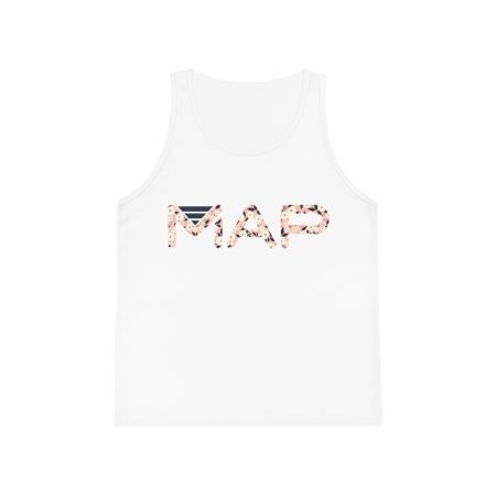 Floral Map Kids' Tank Top, Summer Sleeveless Tee, Adventure Shirt, Travel Gift, Birthday Outfit, Cute Kids' Apparel