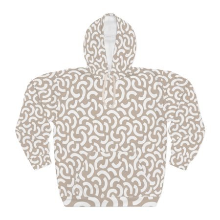 Chic Abstract Pattern Unisex Pullover Hoodie, Trendy Sweatshirt, Cozy Gift, Casual Wear, Layering Essential, Perfect for All Seasons
