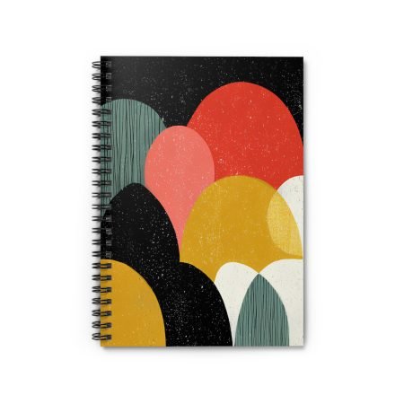 Colorful Abstract Spiral Notebook - Perfect for Journaling, Writing, Gifts, School, Home Office