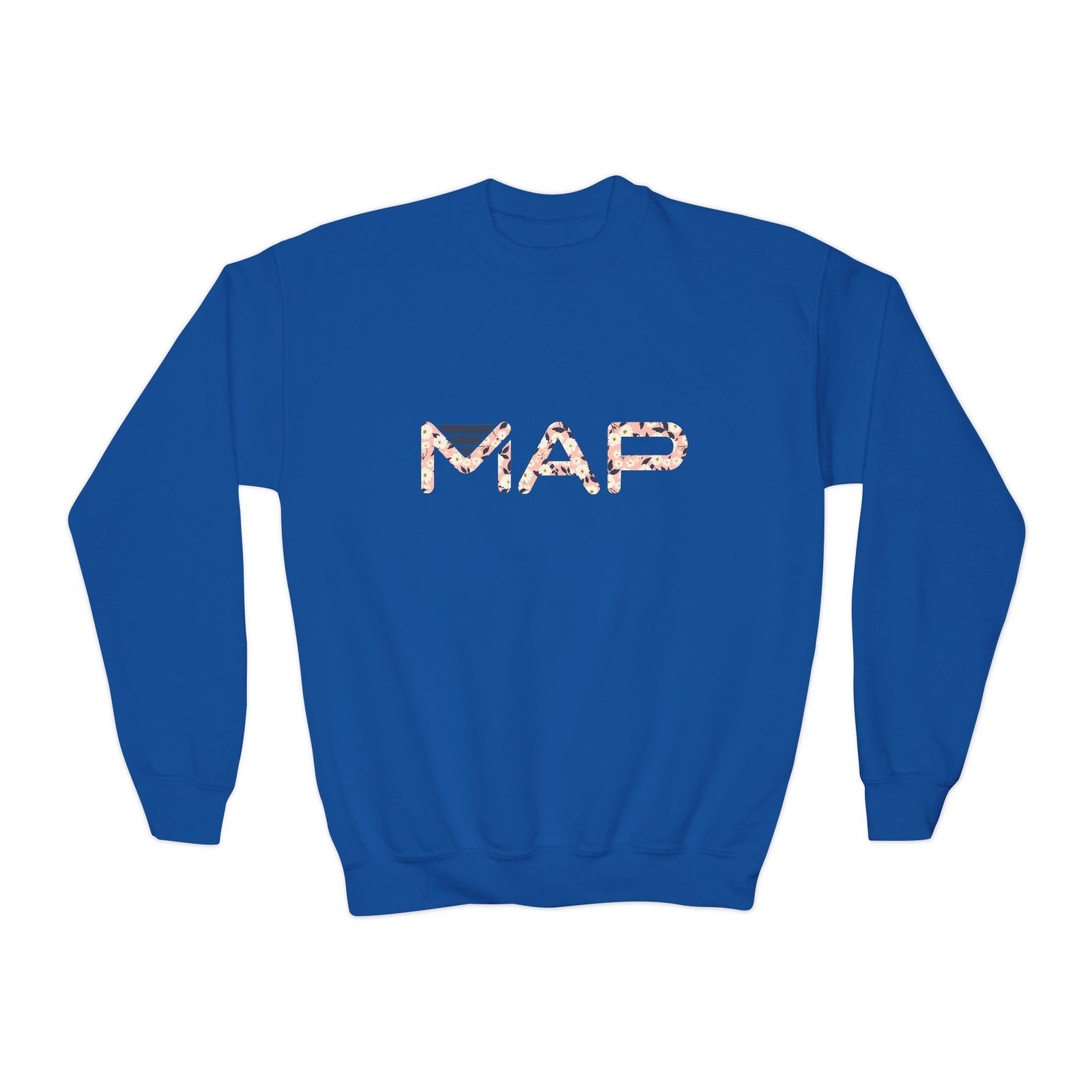 Youth Crewneck Sweatshirt with MAP Design - Cozy, Stylish Apparel for Teens and Kids, Gift Idea for Birthdays, Holidays, Back to School - Image 25