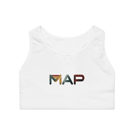 Stylish AOP Sports Bra for Active Lifestyle, Fitness Gear, Workout Top, Yoga Bra, Comfortable Everyday Wear, Gift for Athletes.