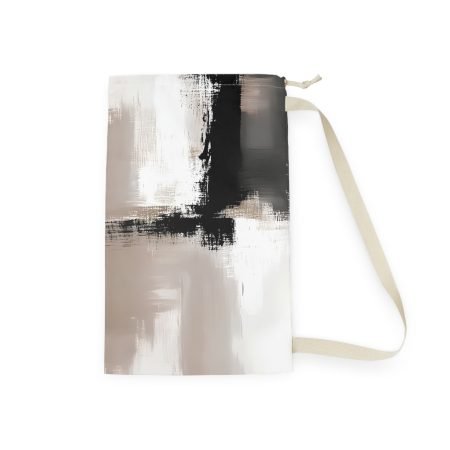 Chic Abstract Laundry Bag, Modern Storage Tote, Stylish Hamper, Minimalist Organizer, Home Décor Gift