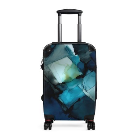Stylish Travel Suitcase with Abstract Design, Luggage for Adventurers, Unique Carry-On for Trips (Art-Inspired)