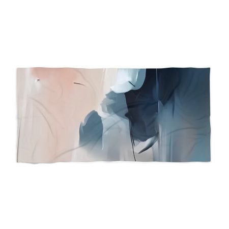 Serene Abstract Beach Towel | Summer Essentials, Poolside Relaxation, Gift for Beach Lovers, Boho Decor, Vacation Must-Have