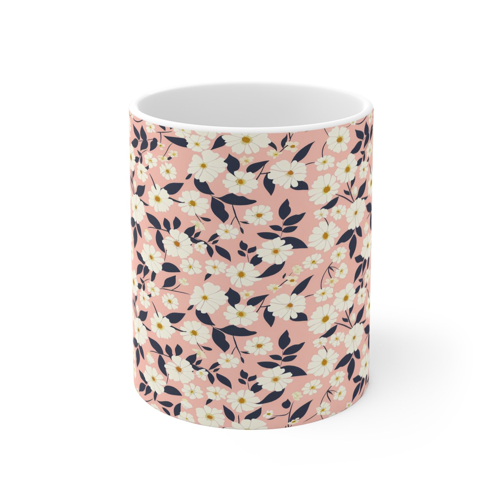 Floral Pattern Coffee Mug, Tea Cup, Gift for Her, Kitchen Decor, Birthday Present, Home & Office
