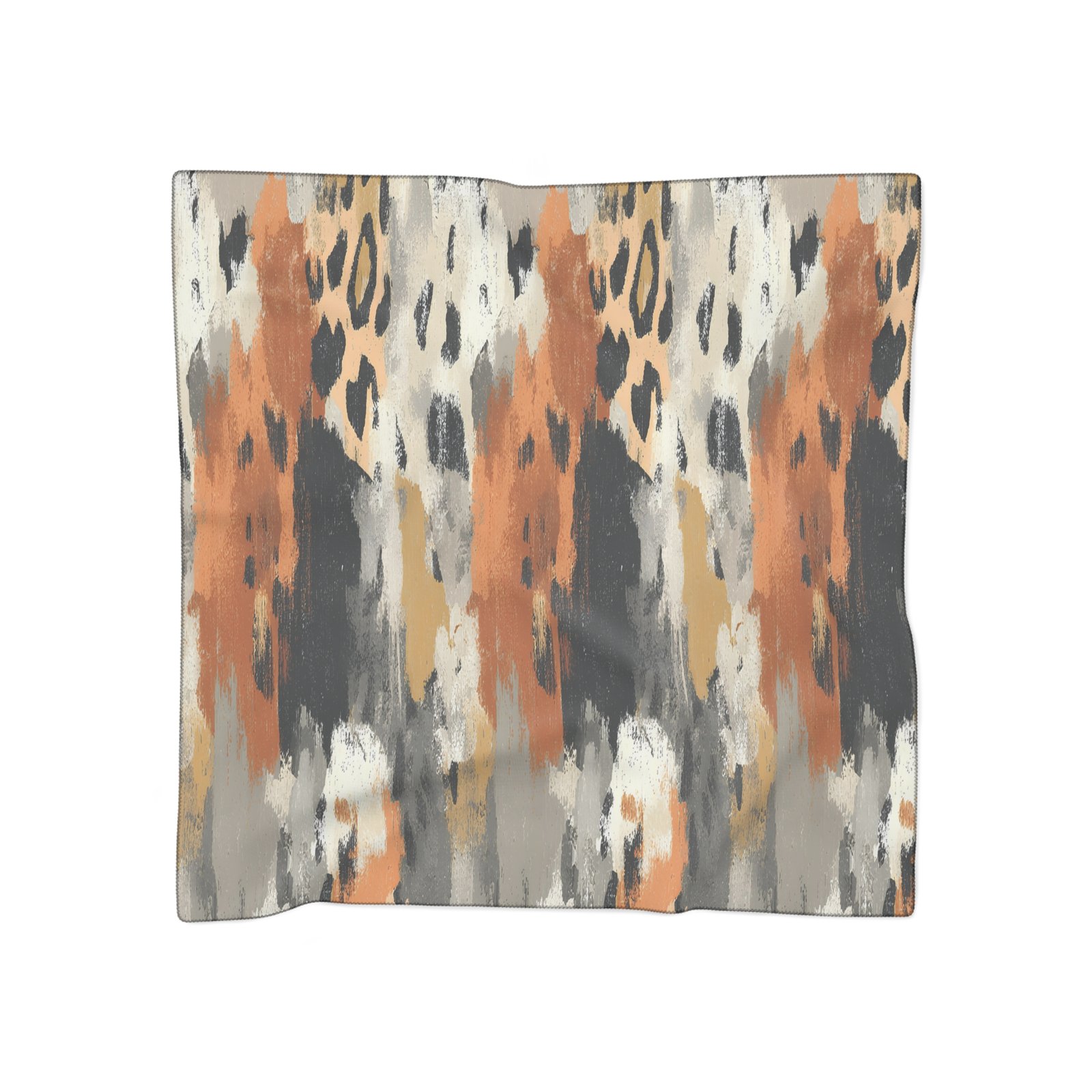 Chic Abstract Pattern Poly Scarf - Stylish Accessory for Women, Perfect for Fall, Fashionable Gift, Versatile Wrap, Lightweight Scarf