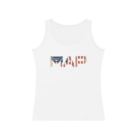 Patriotic Women's Tank Top | USA Map Design | Summer Casual Wear, Gifts for Her, Fourth of July, Travel Top, Festive Outfit