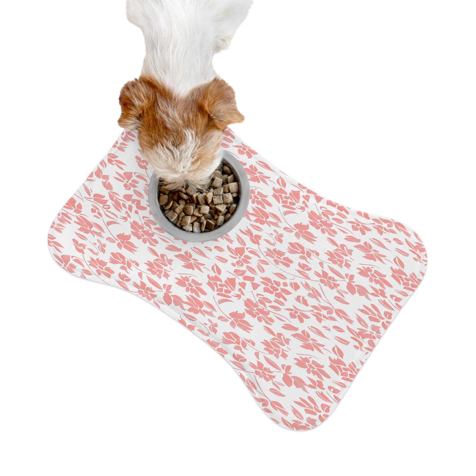 Floral Pet Feeding Mats with Whimsical Design, Cute Dog Bowl Mat, Non-Slip Cat Feeding Pad, Pet Lover Gift, Home Decor - Image 2