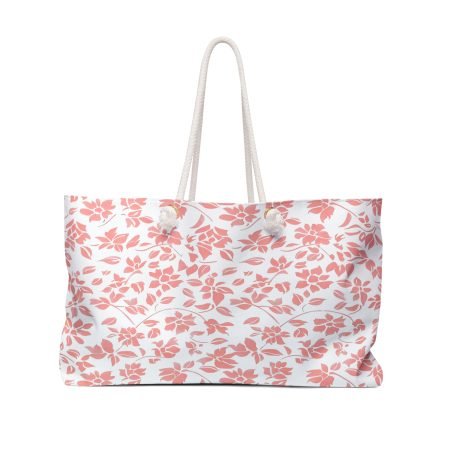 Floral Weekender Bag, Travel Tote, Beach Bag, Spa Day Essential, Weekend Getaway Accessory