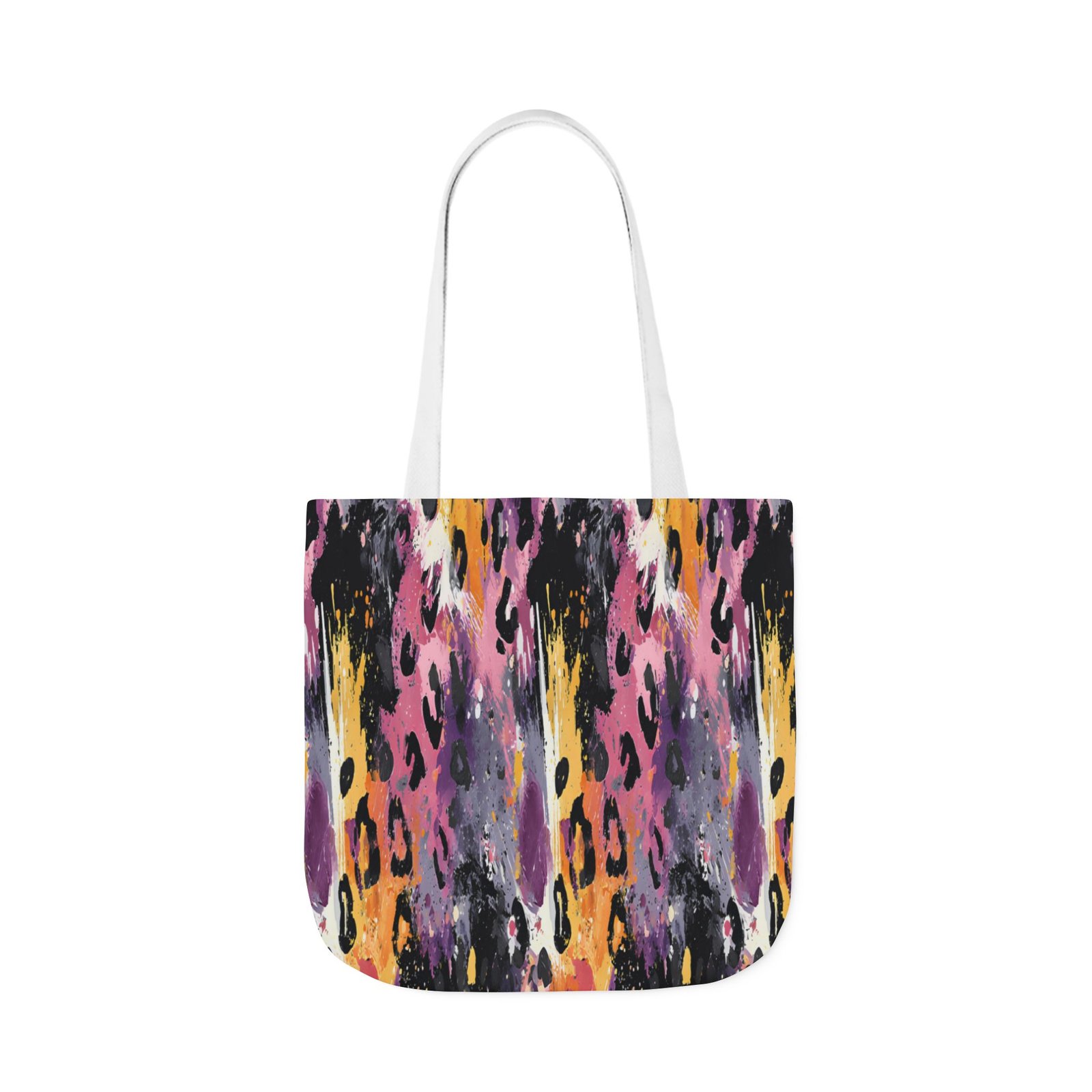 Vibrant Leopard Print Canvas Tote Bag, Colorful Shopping Bag, Stylish Everyday Tote, Eco-Friendly Gift, Beach or Grocery Bag - Image 57