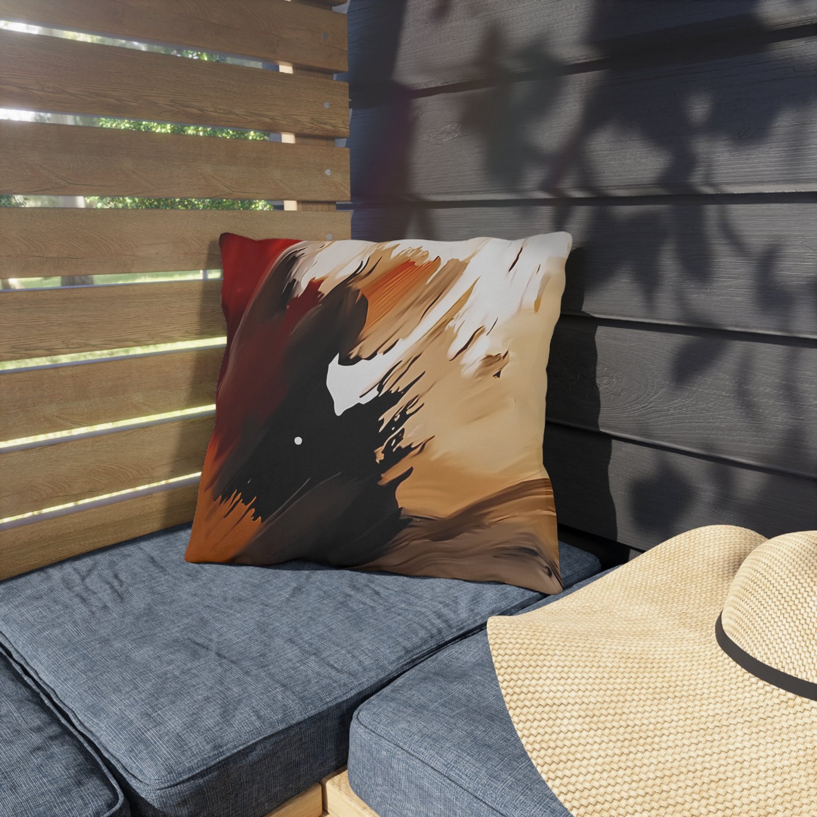 Abstract Bohemian Outdoor Pillows - Modern Decorative Cushions for Patio, Garden, Home Decor, Cozy Vibes, Gift Ideas - Image 3