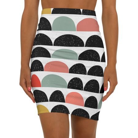 Chic Mid-Waist Pencil Skirt, Stylish Office Wear, Casual Outing, Vibrant Patterns, Trendy Women's Fashion, Perfect Gift for Her