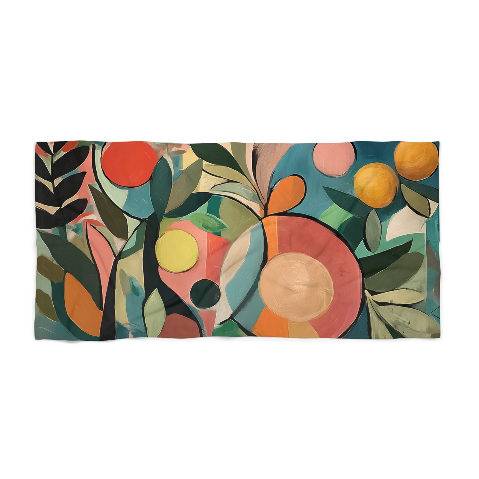 Vibrant Floral Beach Towel, Colorful Beach Accessory, Garden Party Essential, Summer Vacation Must-Have, Poolside Relaxation Gear