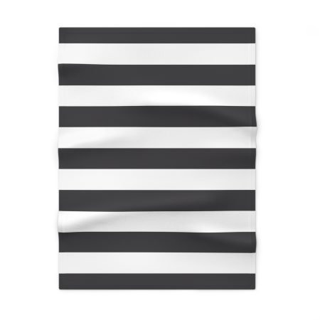 Chic Monochrome Soft Fleece Baby Blanket, Nursery Decor, Ideal Baby Shower Gift, Cozy Baby Blanket, Modern Striped Blanket