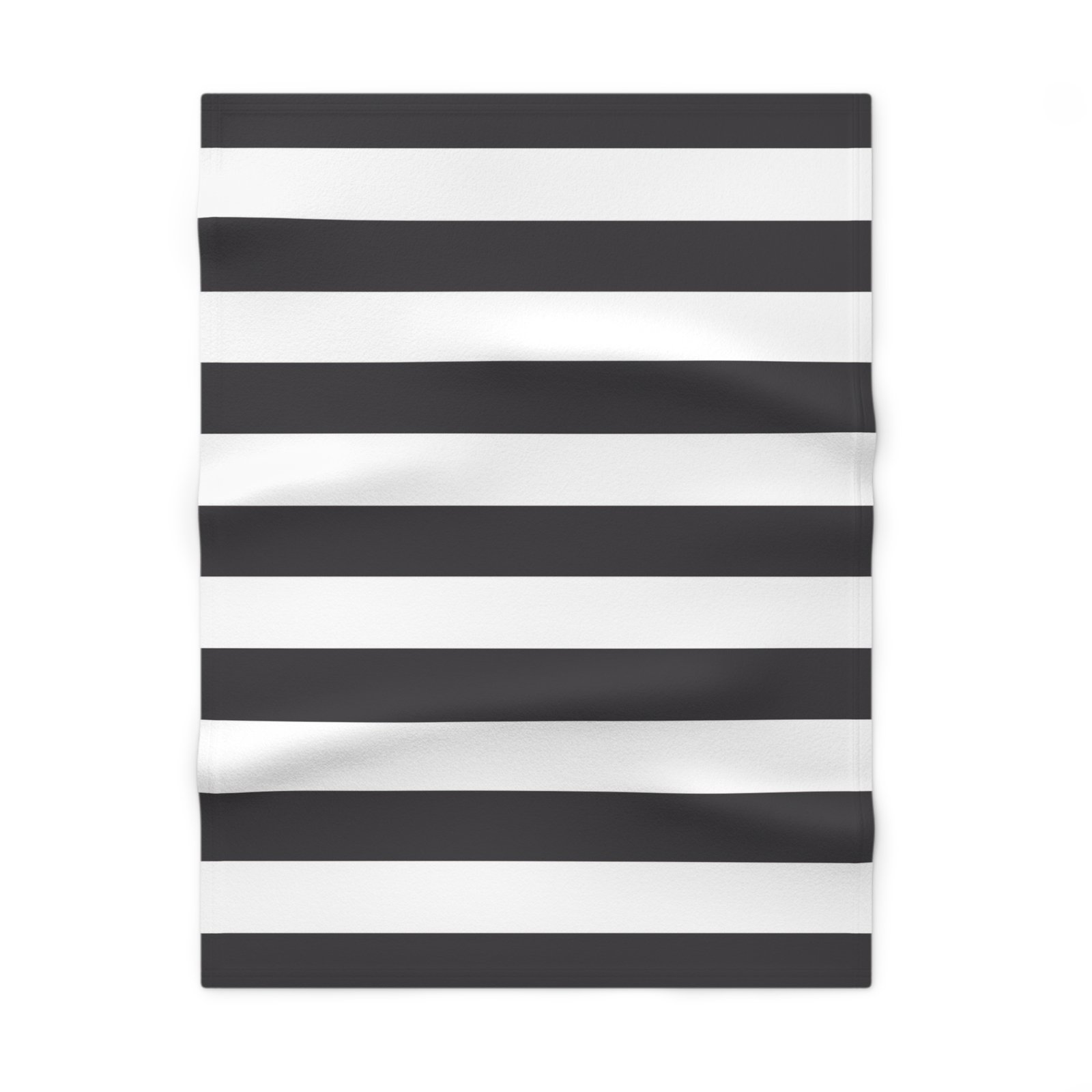 Chic Monochrome Soft Fleece Baby Blanket, Nursery Decor, Ideal Baby Shower Gift, Cozy Baby Blanket, Modern Striped Blanket