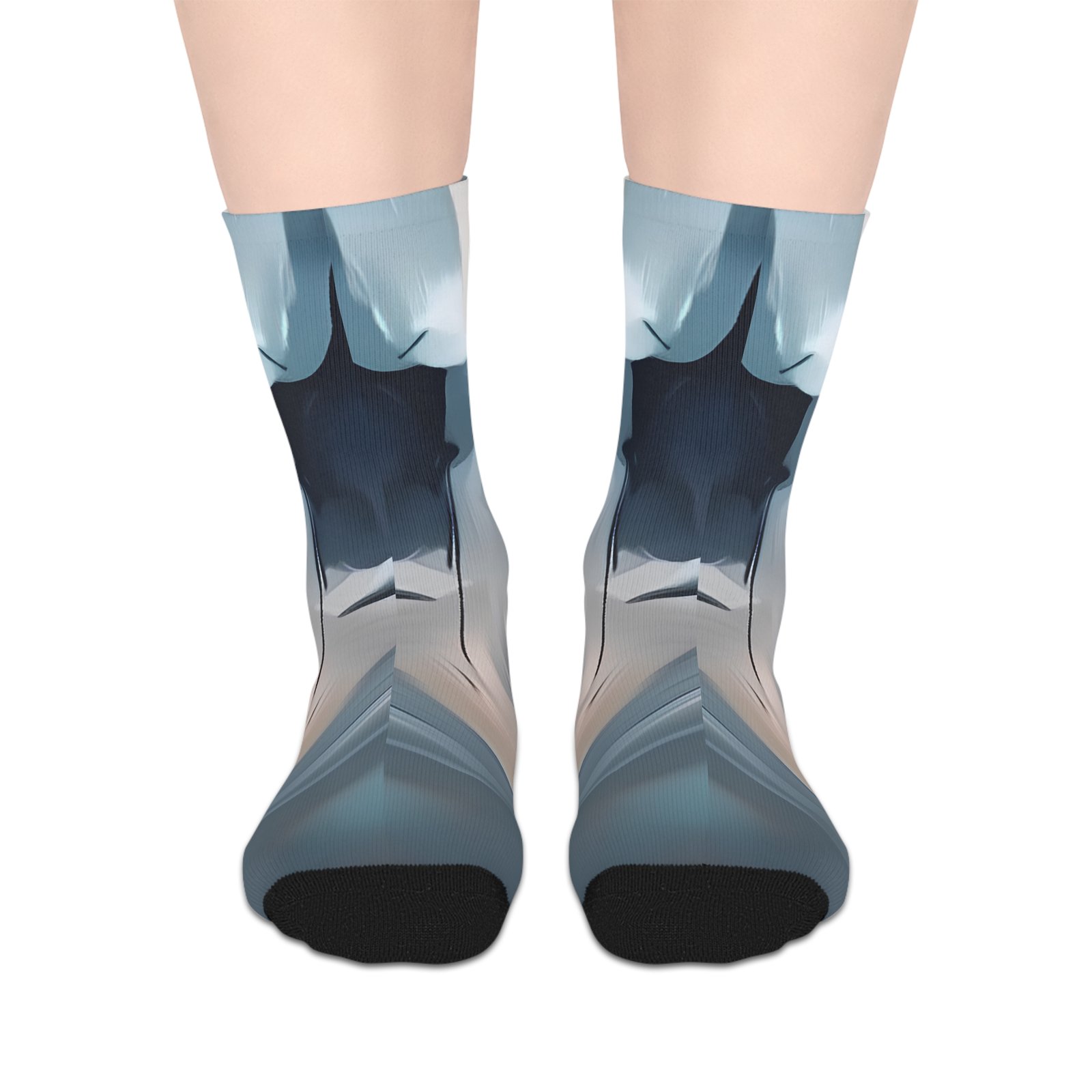 Chic Mid-Length Socks with Abstract Design, Trendy Fashion Socks, Cozy Casual Socks, Stylish Gift for Her, Unique Winter Accessories