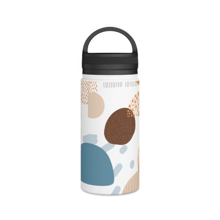 Modern Abstract Stainless Steel Water Bottle, Eco-Friendly Drinkware, Fitness Hydration, Travel Accessory, Unique Gift