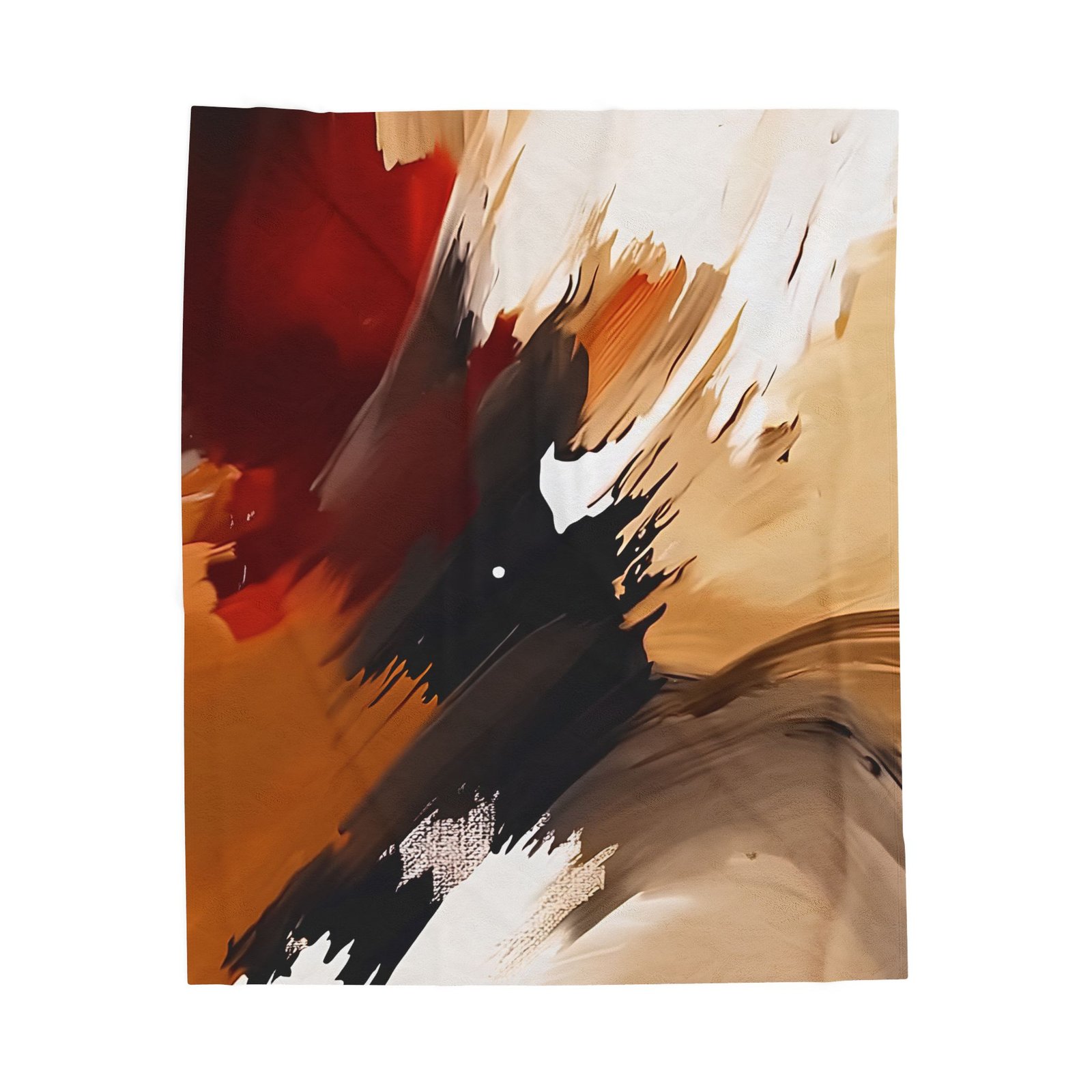 Cozy Velveteen Plush Blanket with Abstract Art, Soft Throw Blanket, Home Decor, Gift for Her, Living Room, Bedroom