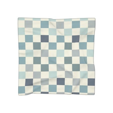Chic Checkered Poly Scarf - Soft Stylish Wrap for All Seasons, Perfect Gift for Fashion Lovers, Birthday, Holiday, or Everyday Wear