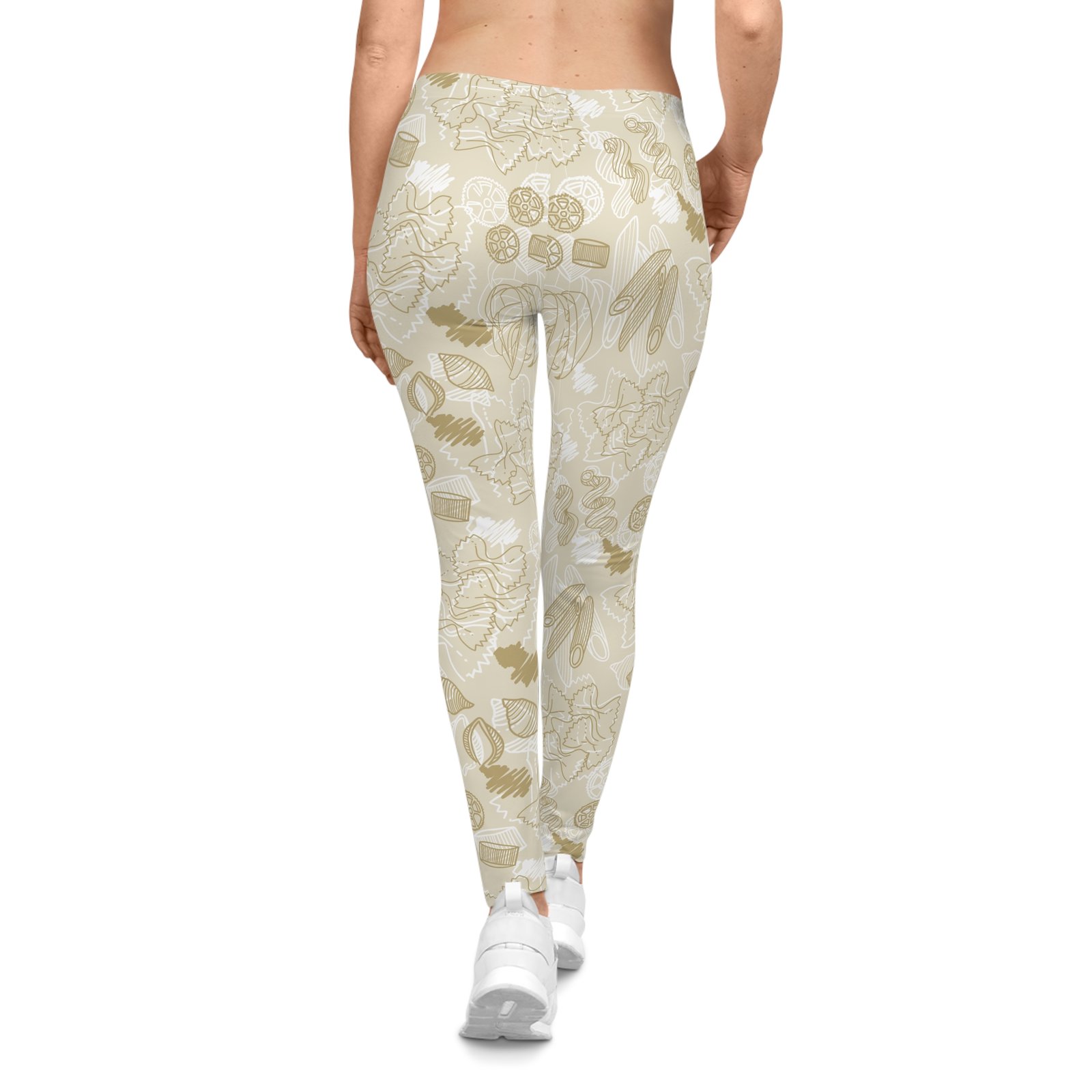 Bohemian Floral Leggings - Comfortable AOP Leggings for Yoga, Casual Wear, Workouts, Travel, and Cozy Outings - Image 4