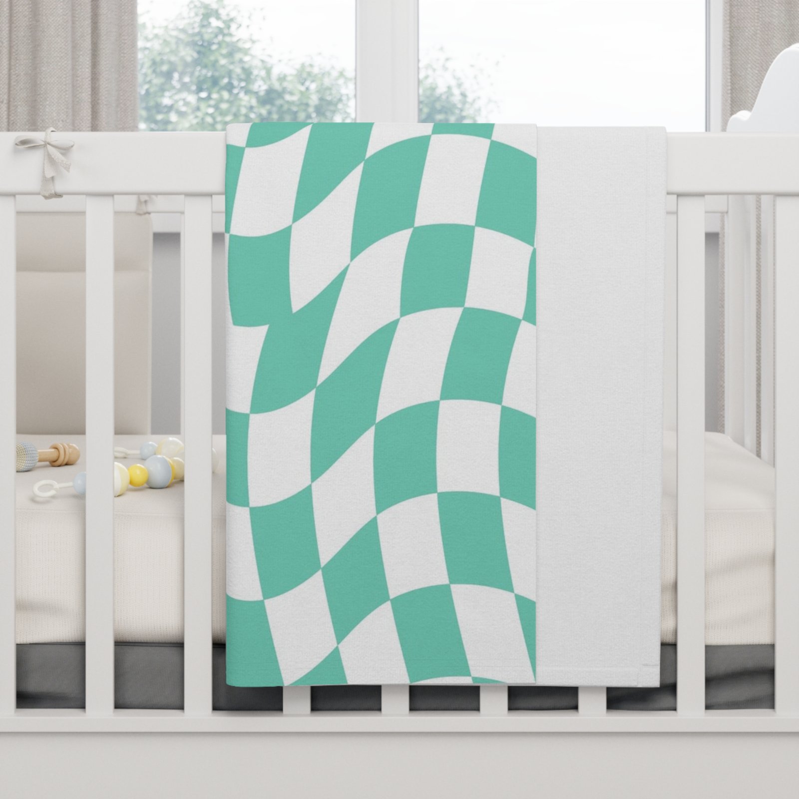 Soft Fleece Baby Blanket, Cozy Nursery Decor, Gender Neutral Baby Gift, Newborn Essentials, Soft Baby Throw, Cute Shower Gift - Image 4