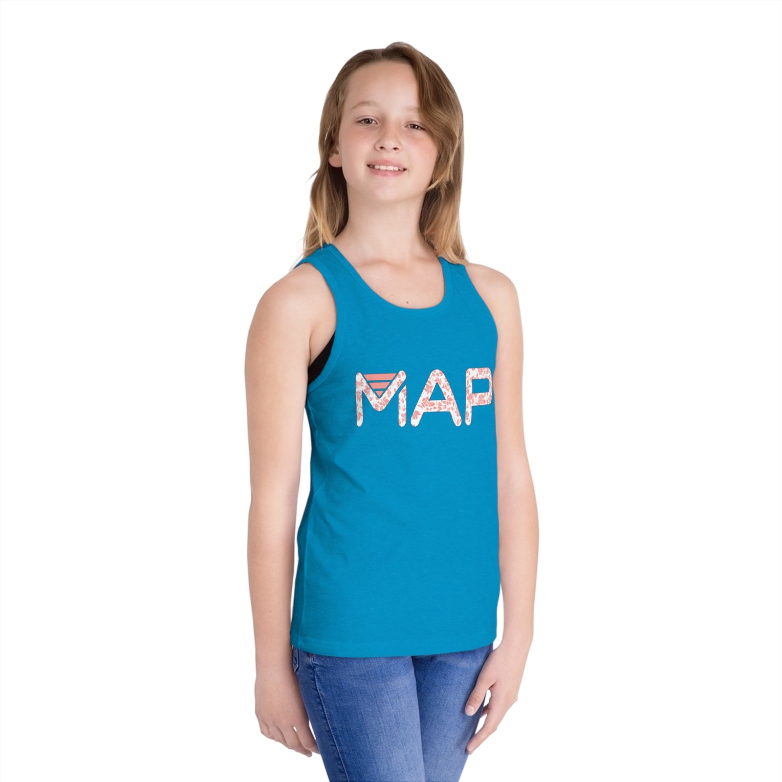 Playful 'MAP' Kid's Jersey Tank Top for Adventures, Summer Wear, Birthday Gift, Travel Top, Everyday Fun - Image 12