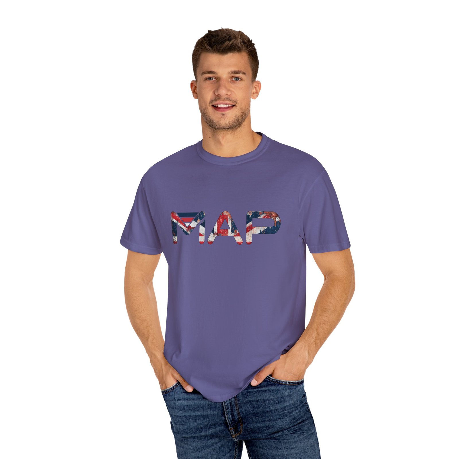 Map Graphic Unisex Garment-Dyed T-Shirt, Travel Tee, Casual Wear, Adventure T-Shirt, Gift for Travelers, Summer Wardrobe - Image 60