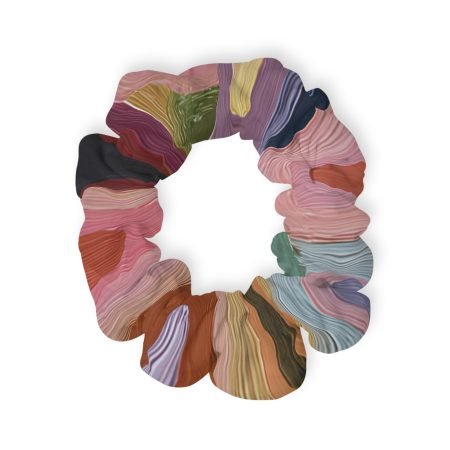 Chic Boho Scrunchie, Hand-Dyed Hair Accessory, Perfect for Everyday Wear, Gifts, Festivals, and Special Occasions