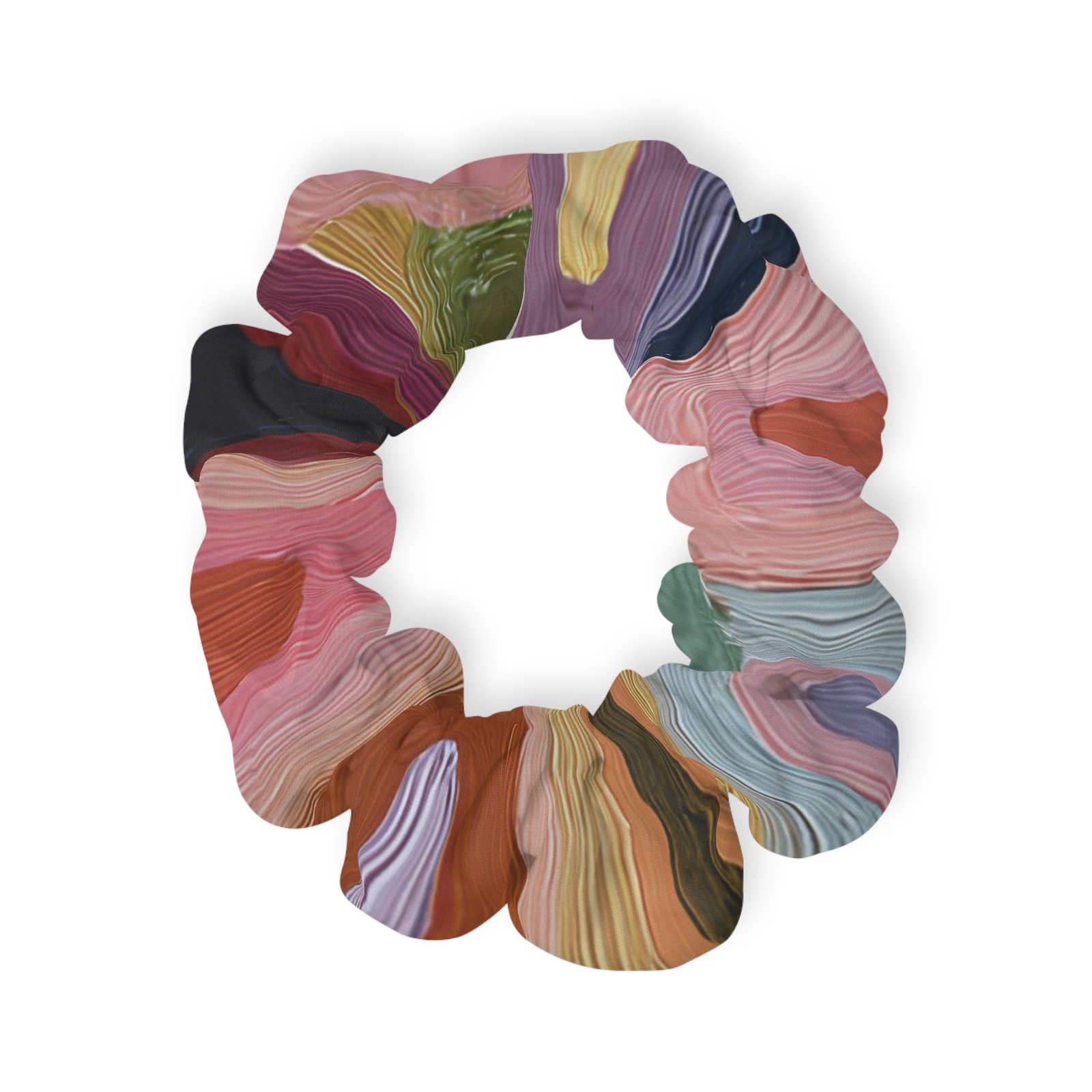 Chic Boho Scrunchie, Hand-Dyed Hair Accessory, Perfect for Everyday Wear, Gifts, Festivals, and Special Occasions