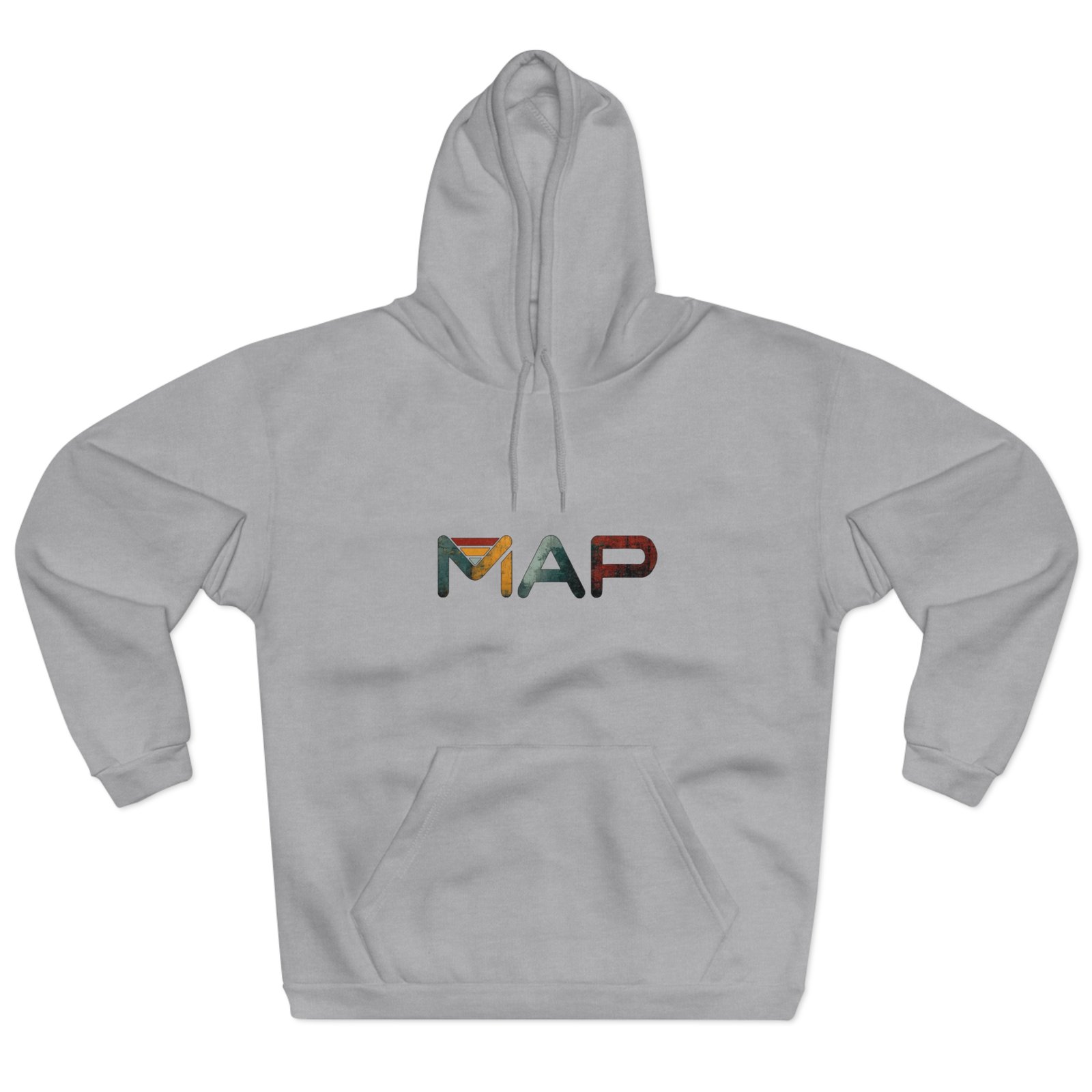 Map-Inspired Unisex Pullover Hoodie, Cozy Casual Wear, Unique Gift, Stylish Layer, Road Trip Essential - Image 5