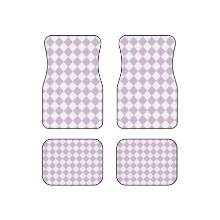 Chic Diamond Car Mats - Set of 4, Stylish Auto Accessories, Trendy Floor Mats, Car Decor, Unique Gifts for Car Lovers