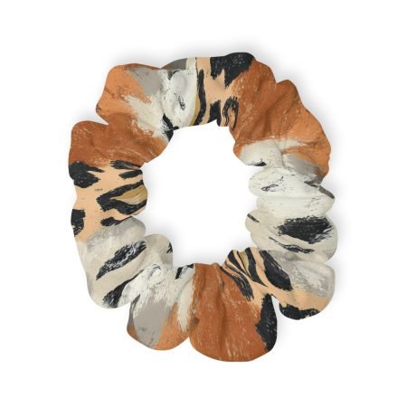 Trendy Animal Print Scrunchie, Boho Hair Accessory, Perfect for Gifts, Festivals, Everyday Wear, Floral Scrunchies