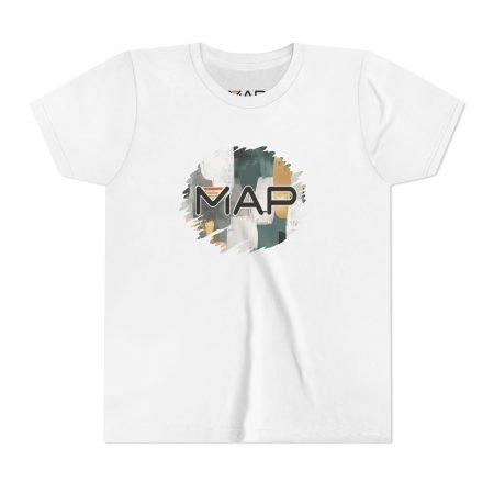 Youth Map Tee - Fun Graphic T-Shirt for Kids, Adventure Shirt, Unique Gift, Casual Wear, Travel-inspired Clothing
