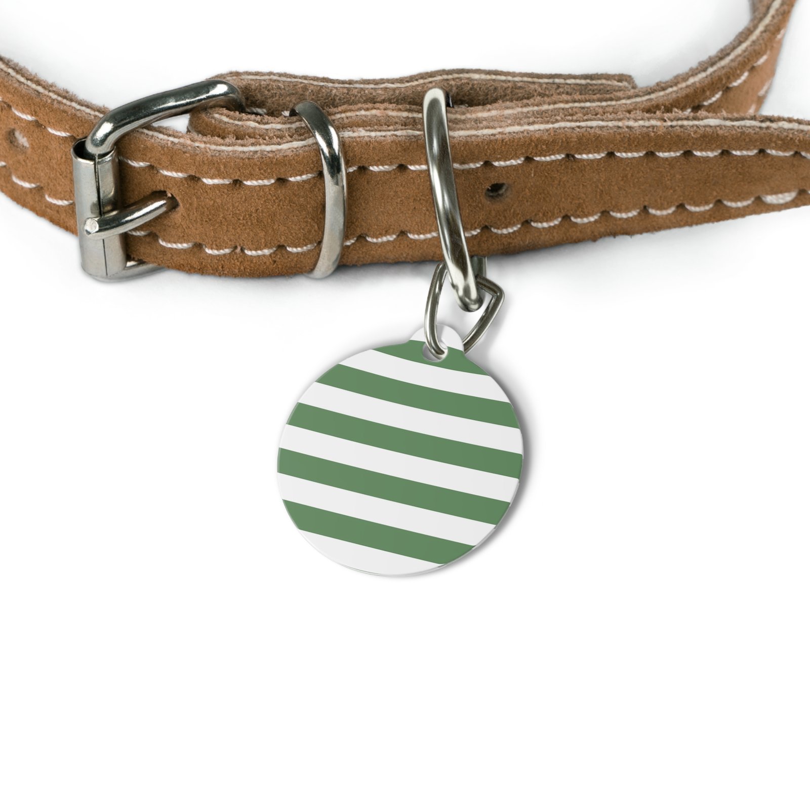 Personalized Pet Tag, Custom Name Tag for Dogs and Cats, Stripe Design Pet ID, Pet Accessory, Unique Dog Tag - Image 4
