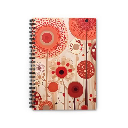 Vibrant Floral Spiral Notebook - Ideal for Students, Writers, Journaling, Gift for Her, School Supplies, Office Decor
