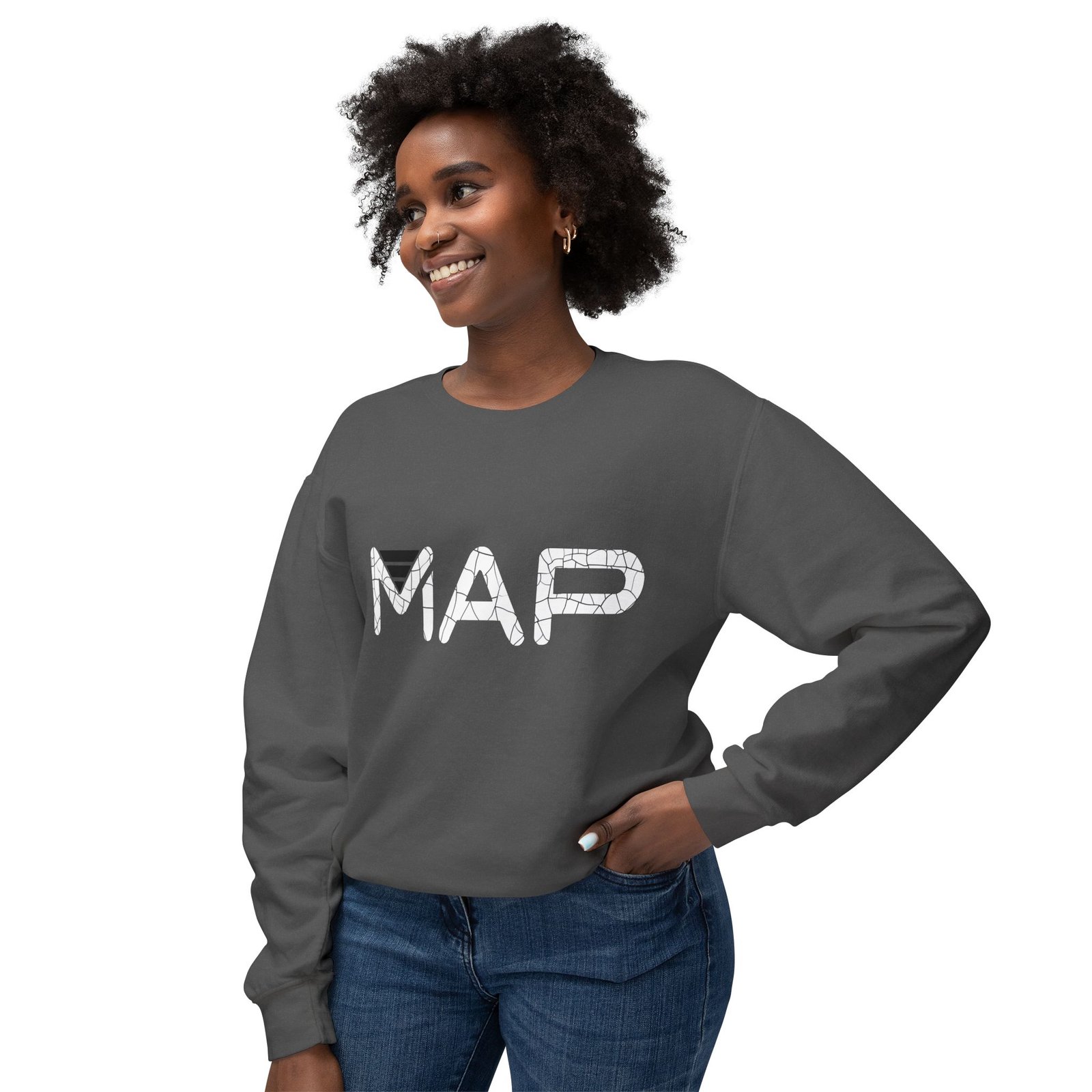 Stylish Map Sweatshirt, Cozy Fashion Apparel, Perfect Gift for Travelers, Lightweight Crewneck, Casual Everyday Wear - Image 19