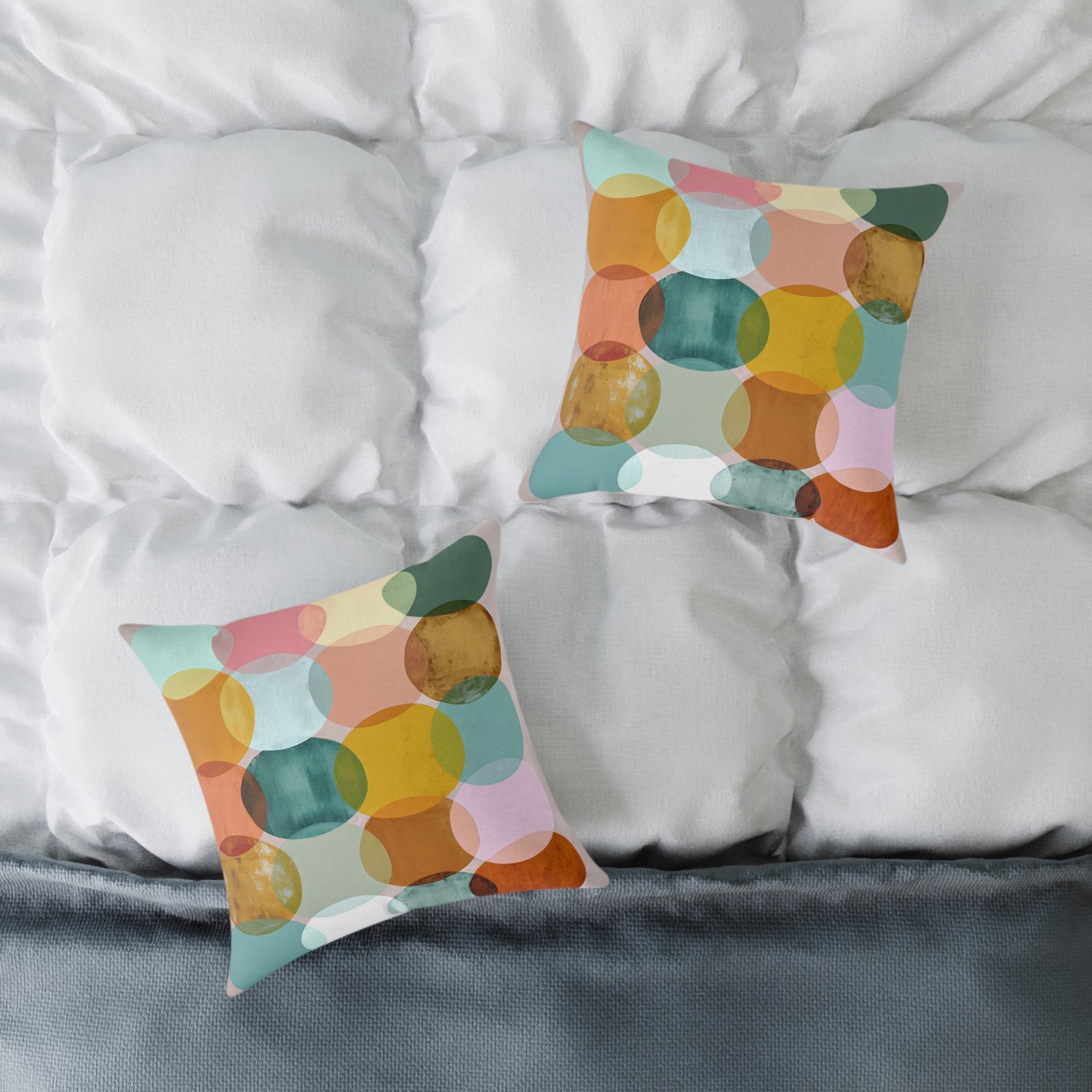 Colorful Geometric Throw Pillow | Decorative Cushion, Modern Home Decor, Living Room Accent, Gift Idea - Image 4