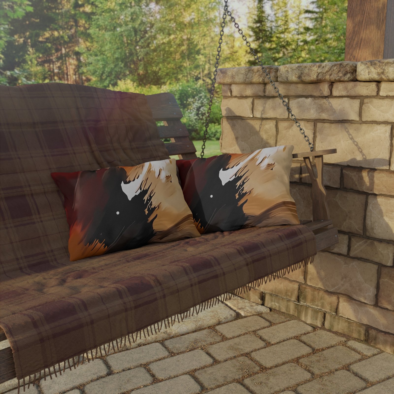 Abstract Bohemian Outdoor Pillows - Modern Decorative Cushions for Patio, Garden, Home Decor, Cozy Vibes, Gift Ideas - Image 8