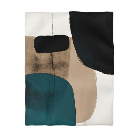 Abstract Art Microfiber Duvet Cover | Modern Home Decor, Cozy Bedding, Bedroom Makeover, Stylish Gift, Minimalist Comfort