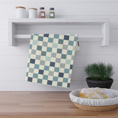 Chic Checkerboard Tea Towels, Stylish Kitchen Decor, Unique Housewarming Gift, Modern Home Essentials, Farmhouse Kitchen Towels