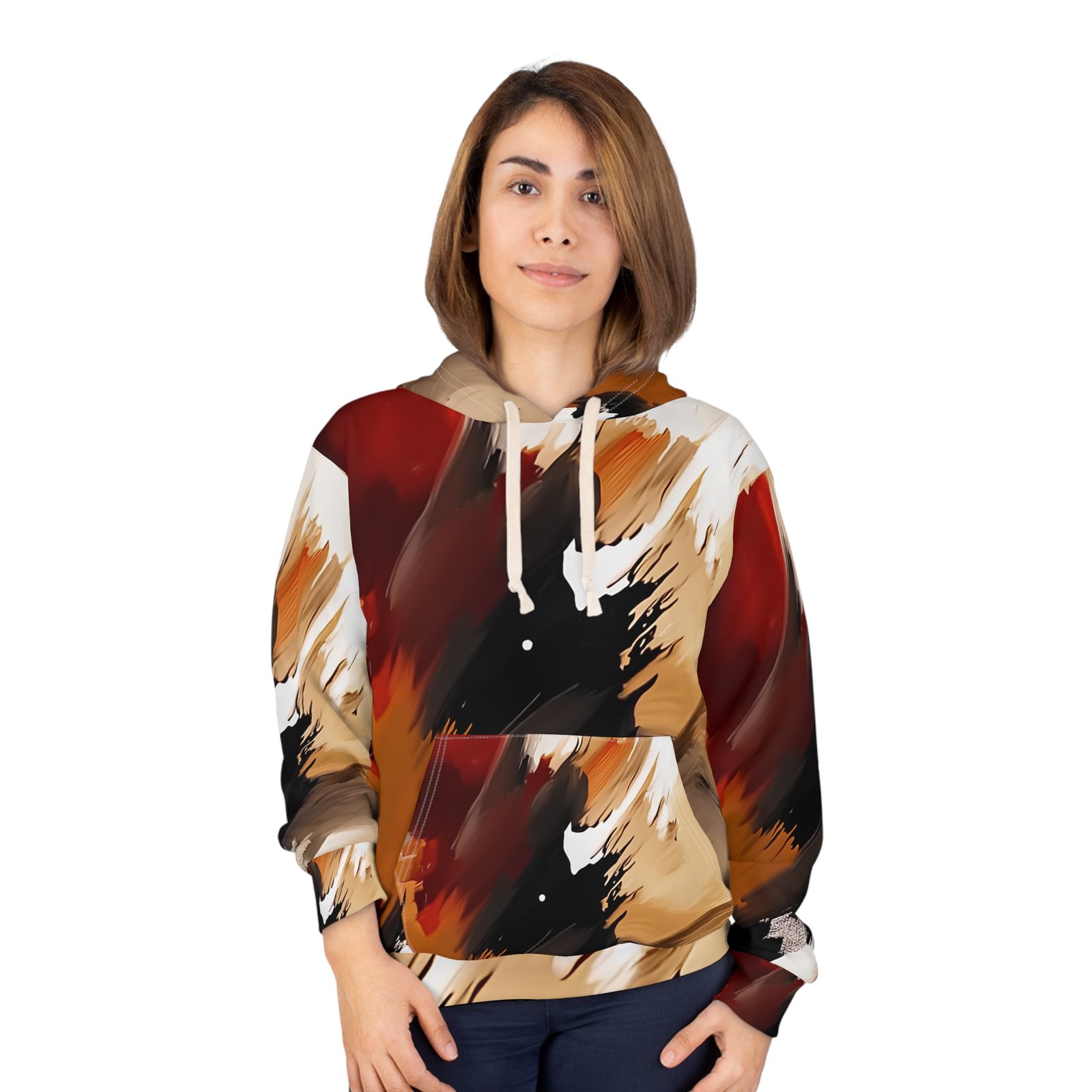 Abstract Art Unisex Pullover Hoodie, Cozy Wearable Art, Gift for Art Lovers, Fall Fashion, Unique Streetwear - Image 3