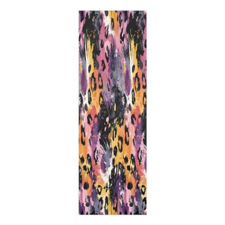 Colorful Leopard Print Foam Yoga Mat, Exercise Mat, Fitness Mat, Meditation Pad, Home Workout Gear, Trendy Yoga Equipment