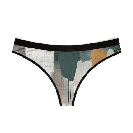 Stylish Women's Thongs, Abstract Pattern Underwear, Comfortable Lingerie, Gifts for Her, Birthday, Anniversary, Daily Wear