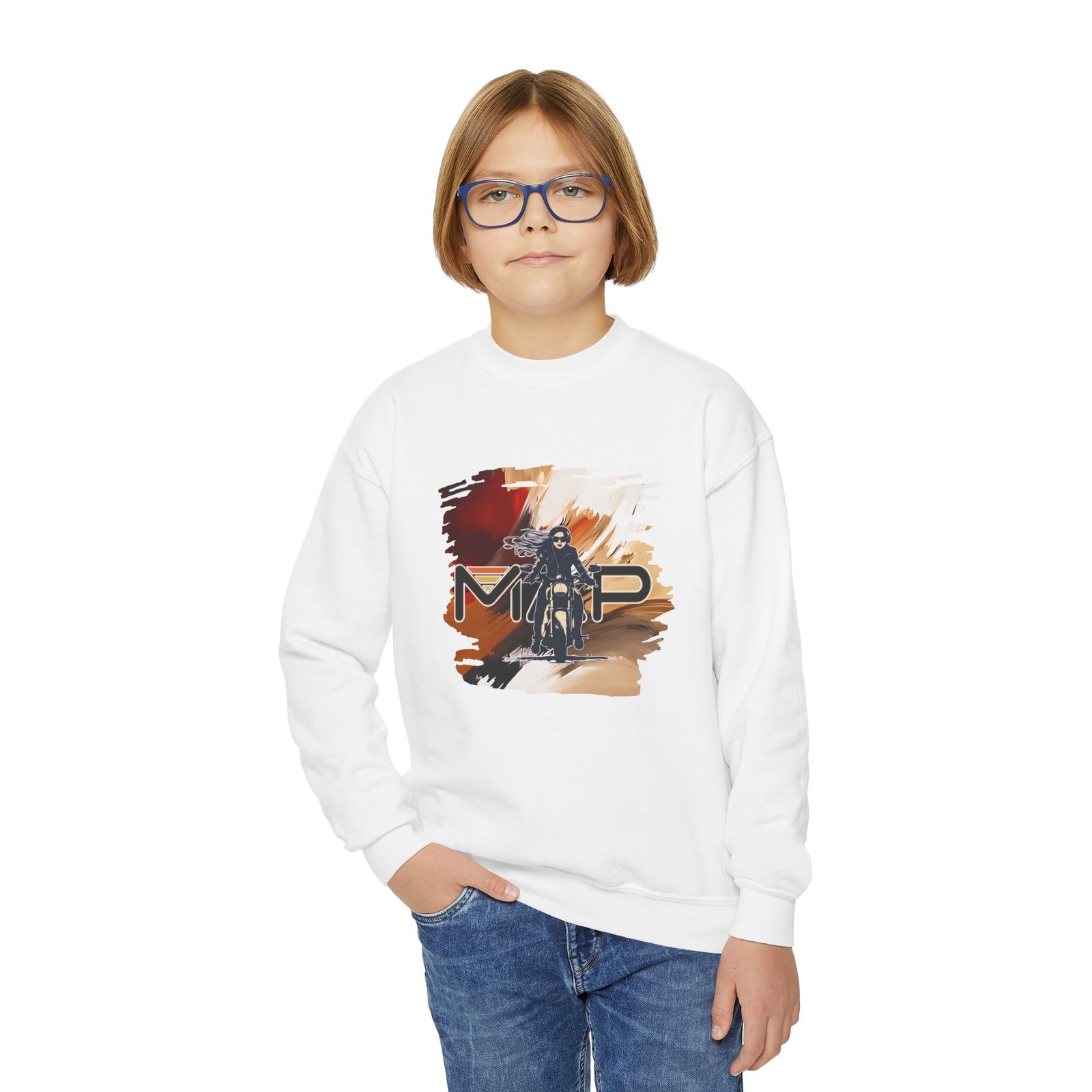 Youth Crewneck Sweatshirt for Adventurous Spirits | Cool Graphic Gear for Kids, Perfect for Casual Days, Birthdays, Holidays - Image 3