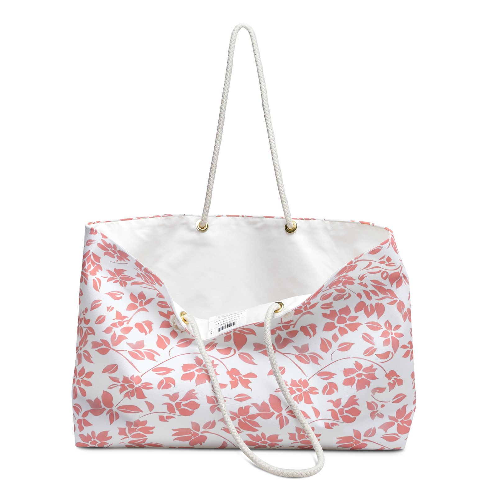 Floral Weekender Bag, Travel Tote, Beach Bag, Spa Day Essential, Weekend Getaway Accessory - Image 3