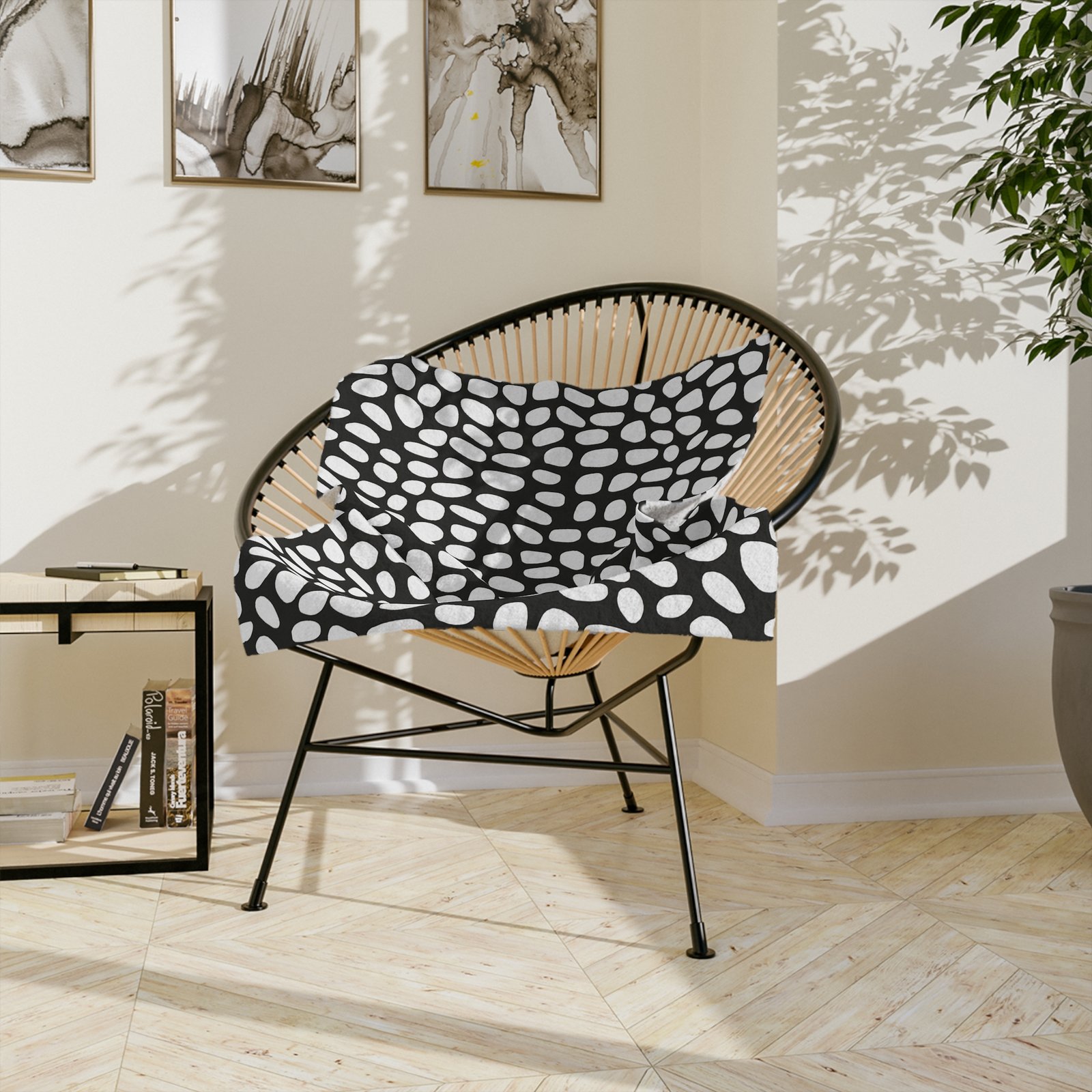 Stylish Velveteen Microfiber Blanket - Cozy Home Decor, Modern Throw, Gift for Home, Warm Blanket, Unique Design, Everyday Use