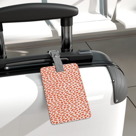 Vibrant Saffiano Luggage Tag, Colorful Travel Accessories, Personalized Gift Idea, Unique Travel Tag, Ideal for Vacation & Adventure